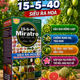 Phân bón MIRATRO 15-5-40 Siêu ra hoa (NGN)