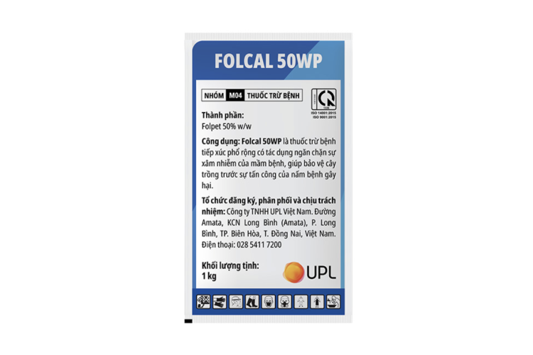 Thuốc trừ bệnh FOLCAL 50WP