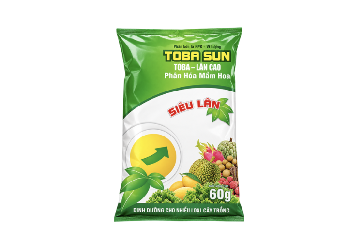 PHÂN BÓN LÁ TOBA SUN 8-58-8 GÓI 60G