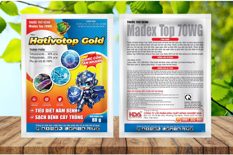 THUỐC TRỪ BỆNH Madex Top 70WG Hiệu Hativotop Gold