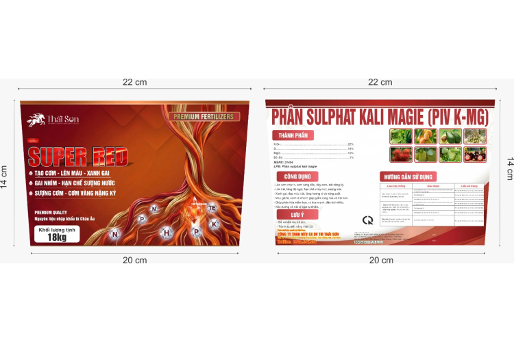 PHÂN SULPHAT KALI MAGIE (PIV K-MG) Hiệu SUPER RED