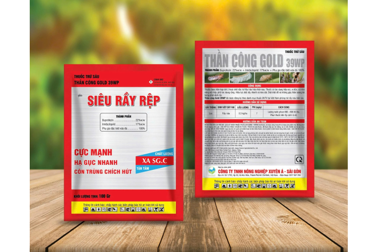 Thuốc trừ sâu THẦN CÔNG GOLD 39WP Hiệu SIÊU RẦY RỆP