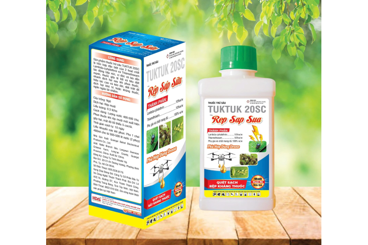 THUỐC TRỪ SÂU TUKTUK 20SC Hiệu Rệp Sáp Sữa 