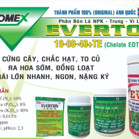 EVERTON NPK TRUNG-VI LƯỢNG 10-08-40+TE (CHELATE EDTA) BOLY