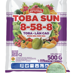 PHÂN BÓN LÁ TOBA SUN 8-58-8 - GÓI 500G