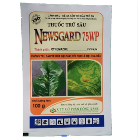 THUỐC TRỪ SÂU NEWSGARD 75WP - Phòng trị sâu vẽ bùa hại cam; dòi đục lá hại dưa hấu