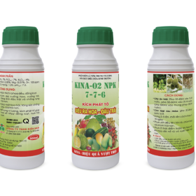 Phân bón KINA-02 NPK 7-7-6 - Siêu ra hoa đậu trái
