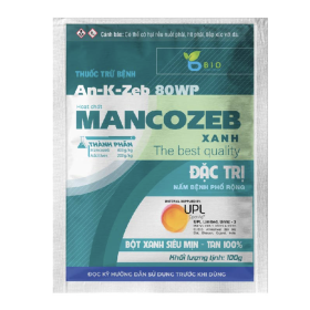 THUỐC TRỪ BỆNH MANCOZEB XANH (AN-K-ZEB 80WP) 