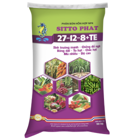 PHÂN BÓN NPK SITTO PHAT 27-12-8+TE (BAO 50KG)