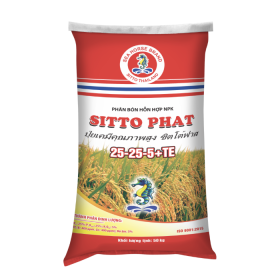 PHÂN BÓN NPK SITTO PHAT 25-25-5+TE (BAO 50KG)