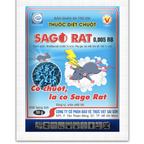 THUỐC DIỆT CHUỘT SAGO RAT 0.005 RB 