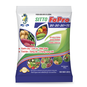 Phân bón lá SITTO FOPRO 20-20-20 + TE NPK 250G 