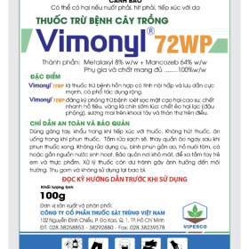 Thuốc trừ bệnh cây trồng VIMONYL 72WP
