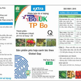 PHÂN BÓN LÁ BO UK (EXTRA) - TP BO