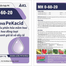 Phân bón lá hỗn hợp PK MH 0-60-20 Nova PeKacid