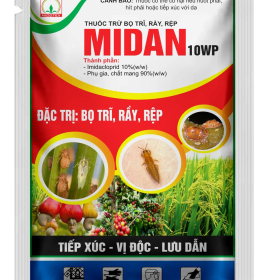 THUỐC TRỪ BỌ TRĨ, RẦY, RỆP MIDAN 10WP