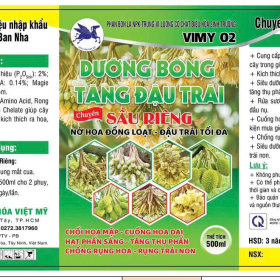 VIMY 02 DƯỠNG BÔNG ĐẬU TRÁI 500ML
