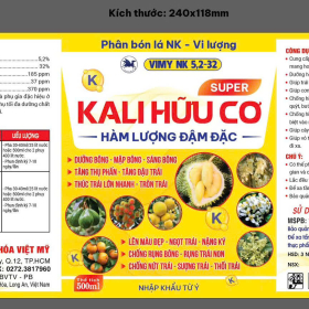 VIMY NK 5,2-32 - SUPER KALI HỮU CƠ 500ML