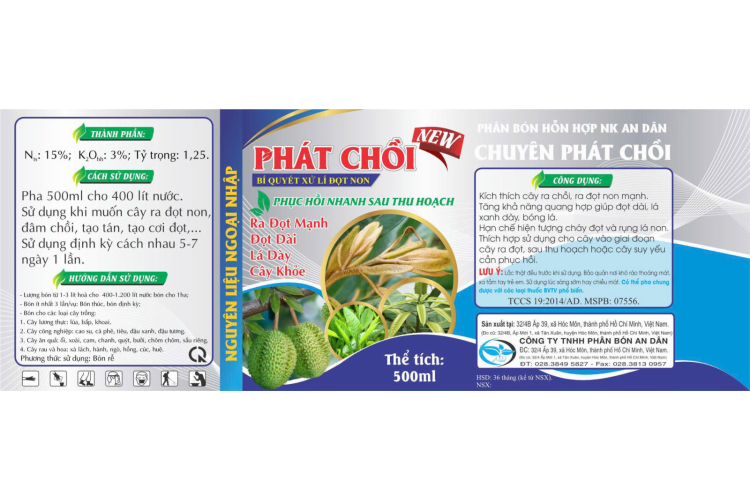 PHÁT CHỒI 500ML AN DÂN