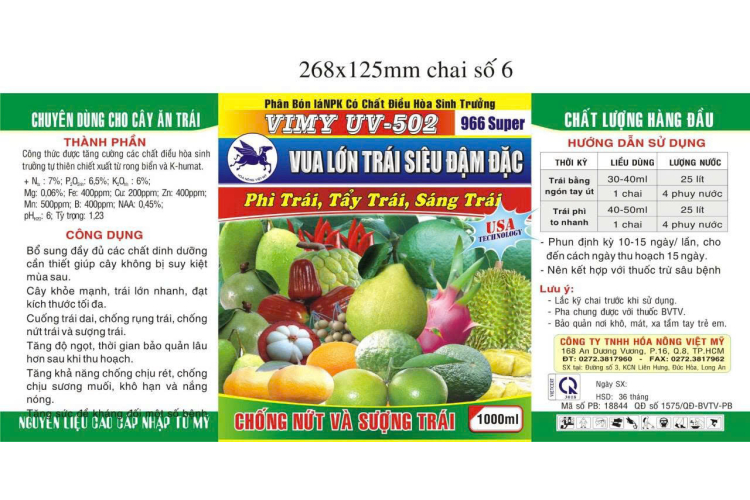VIMY UV 502 966 SUPER SIÊU ĐẬM ĐẶC 1000ML