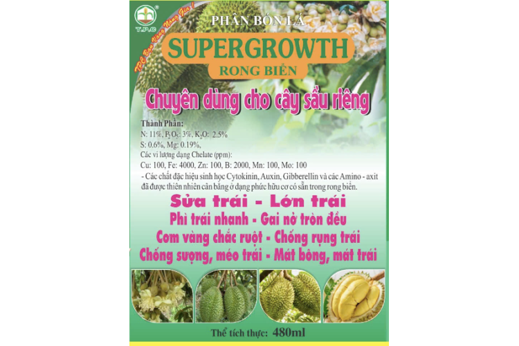 SUPERGROWTH RONG BIỂN 480ML