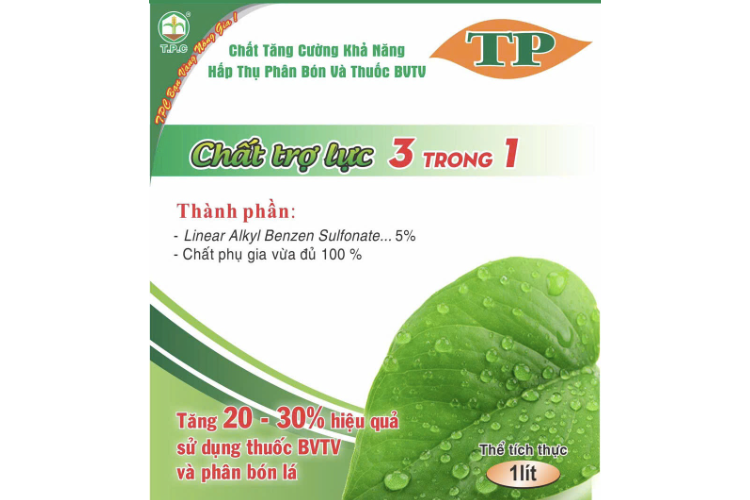 TRỢ LỰC 3 TRONG 1 - TĂNG HẤP THỤ PHÂN BÓN VÀ THUỐC BVTV
