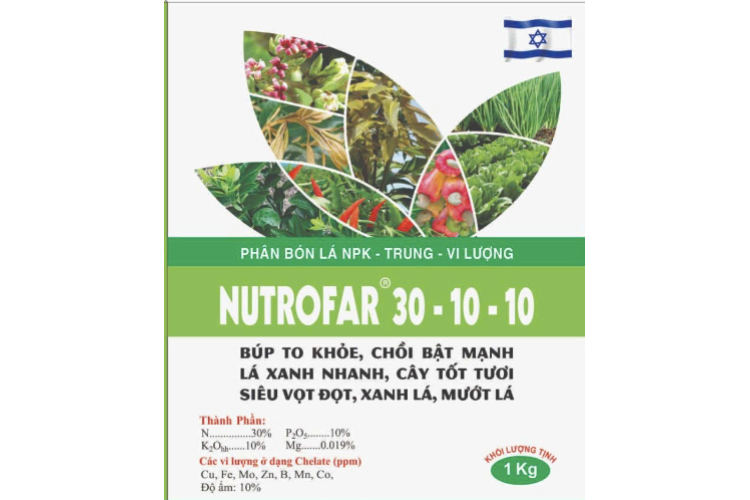PHÂN BÓN LÁ NUTROFAR 30 - 10 - 10