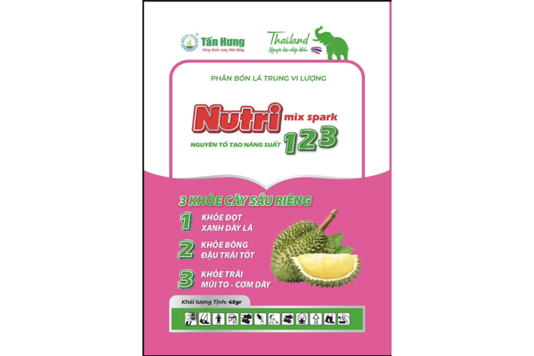 PHÂN BÓN LÁ NUTRI MIX SPARK 123 45GR