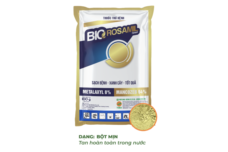 THUỐC TRỪ BỆNH BIOROSAMIL 72WP - GÓI 100G