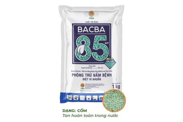 THUỐC TRỪ BỆNH BACBA 85WP - GÓI 1 KG