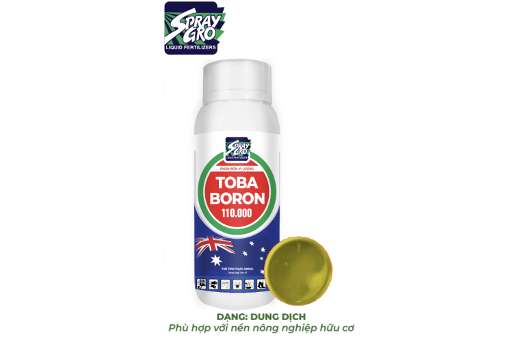 PHÂN BÓN LÁ TOBA BORON 500ML