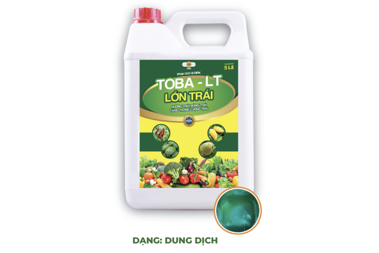 PHÂN BÓN LÁ TOBA LT LỚN TRÁI - CAN 5 LÍT