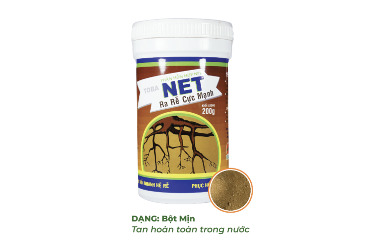 PHÂN HỖN HỢP NPK TOBA NET - HŨ 200G