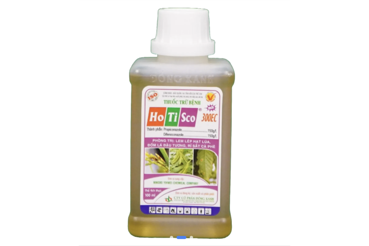 THUỐC TRỪ BỆNH HOTISCO® 300EC - Phòng trị lem lép hạt lúa, rỉ sắt cà phê, đốm lá đậu tương