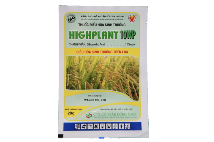 THUỐC ĐIỀU HÒA SINH TRƯỞNG HIGHPLANT 10WP - dành cho cây lúa