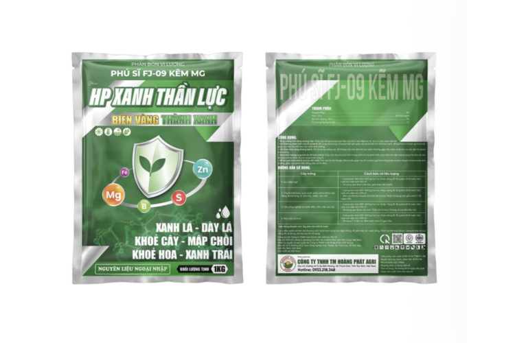 HP XANH THẦN LỰC FJ-09 KẼM MG 1KG HOÀNG PHÁT