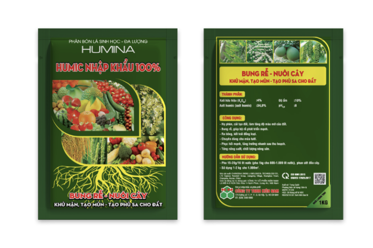 Phân bón lá sinh học - đa lượng HUMINA 