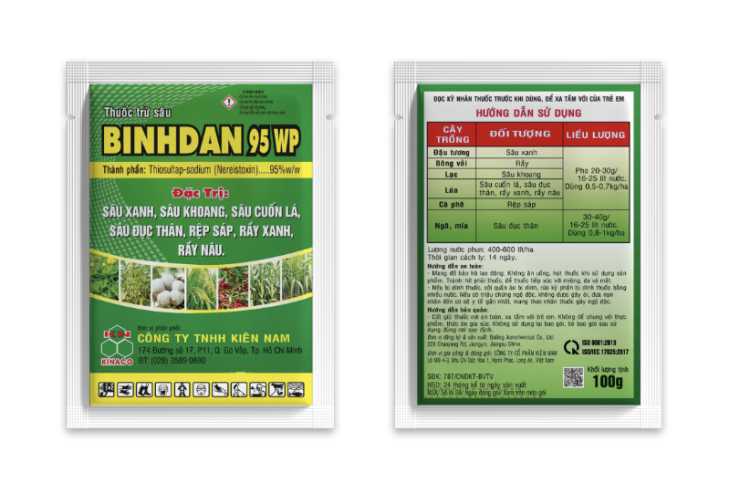THUỐC TRỪ SÂU BINHDAN 95 WP