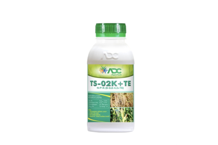 TS-02K+TE - PHÂN BÓN LÁ NPK 6-0.8-4.5+TE 