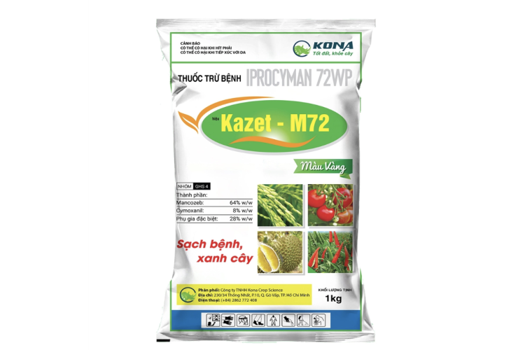 THUỐC TRỪ BỆNH KAZET–M72 (IPROCYMAN 72WP) - KONA