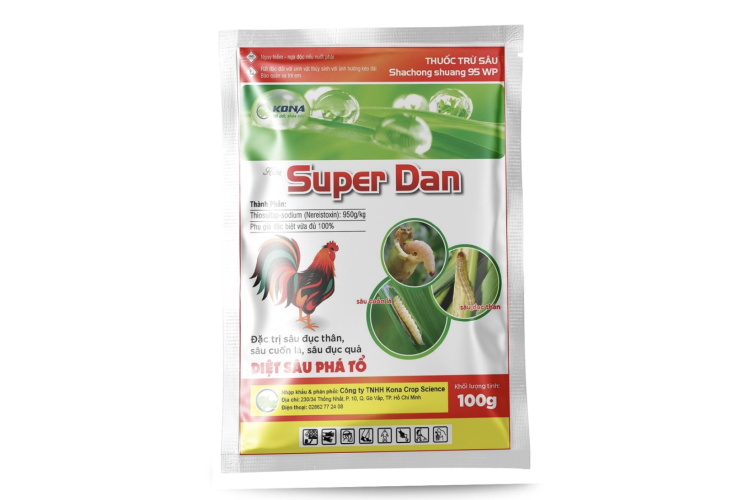 Thuốc trừ sâu SUPER DAN 95WP (Shachong shuang 95WP) KONA