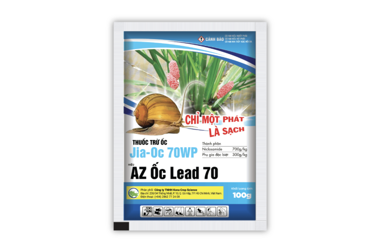 THUỐC TRỪ ỐC AZ ỐC LEAD 70 (JIA-ỐC 70WP) KONA 