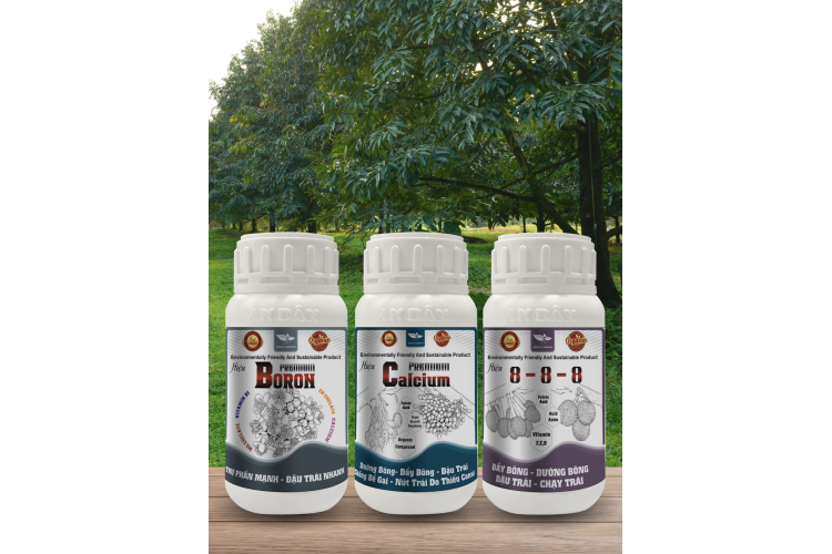 BỘ 3 AN DÂN PREMIUM 8-8-8 – BORON PREMIUM – CALCIUM PREMIUM