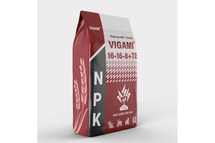 Phân bón NPK – Vi lượng VIGAMI® 16-16-8 +TE 