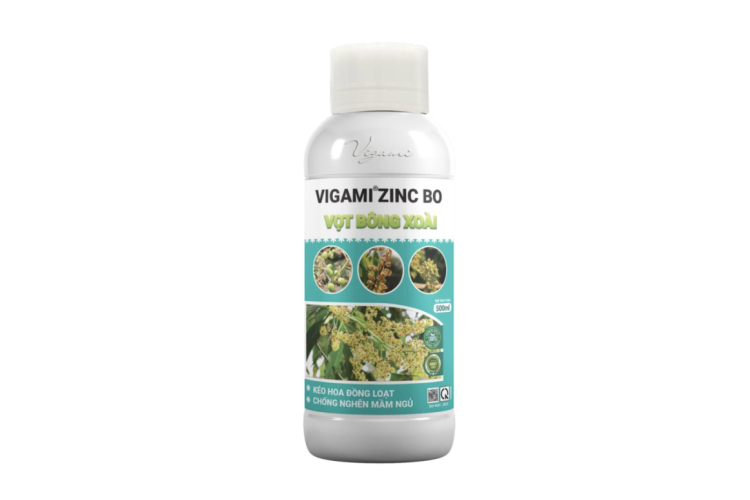 PHÂN BÓN VIGAMI® ZINC BO VỌT BÔNG XOÀI 500ML 