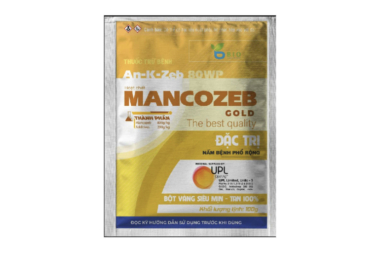 THUỐC TRỪ BỆNH MANCOZEB GOLD (AN-K-ZEB 80WP) 
