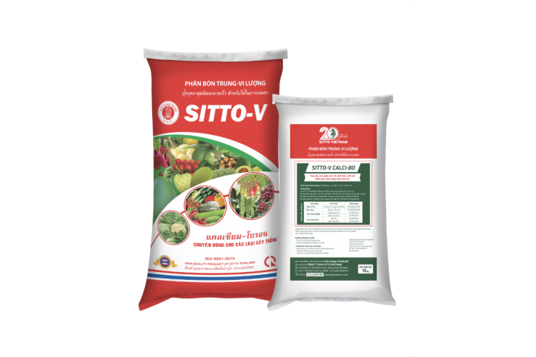 PHÂN BÓN TRUNG VI LƯỢNG SITTO-V CALCI-BO (BAO 10KG)