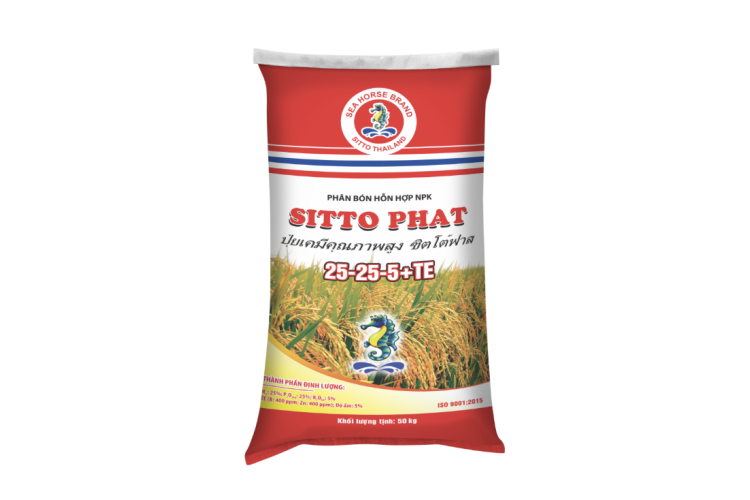 PHÂN BÓN NPK SITTO PHAT 25-25-5+TE (BAO 50KG)