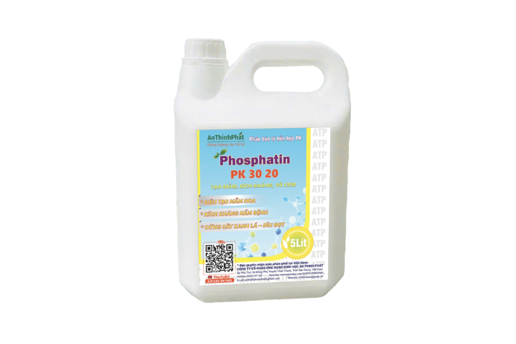 PHÂN BÓN LÁ HỖN HỢP PHOSPHATIN PK 30-20 (CAN 5 LÍT)