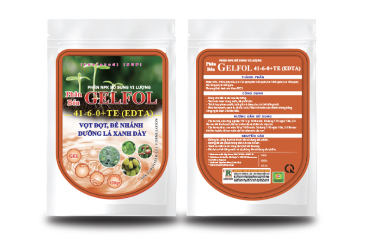 PHÂN BÓN NPK BỔ SUNG VI LƯỢNG GELFOL 41-6-0